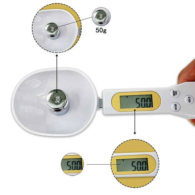 Digital Measuring Spoon 500g 0.5g LCD Electronic Kitchen Scale.