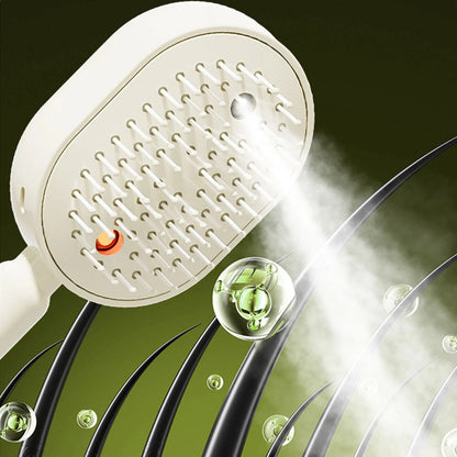 Multi functional massage comb Electric Steam Hair Brush USB-C Charging Spray Steam Smoothing Straightener Anti-Frizz Styling Com