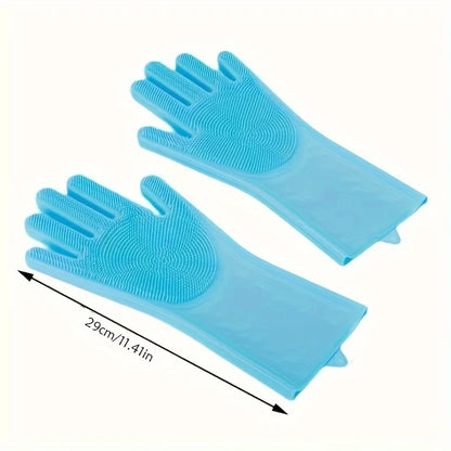 Pet Grooming Cleaning Gloves For Dog, Cat Bathing Shampoo Glove Scrubber.