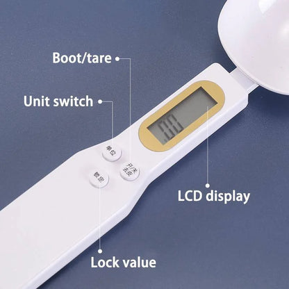 Digital Measuring Spoon 500g 0.5g LCD Electronic Kitchen Scale.