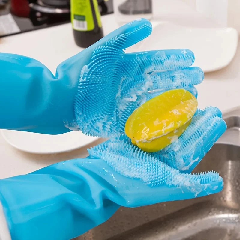 Pet Grooming Cleaning Gloves For Dog, Cat Bathing Shampoo Glove Scrubber.